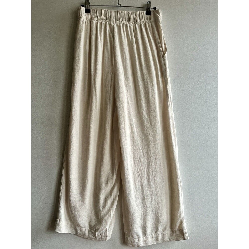 Z Supply Womens S Wide Leg Linen Blend Pants Coastal Resort Vacation Chic